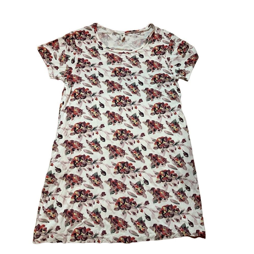 Kate Quinn floral shift dress sz L bamboo blend